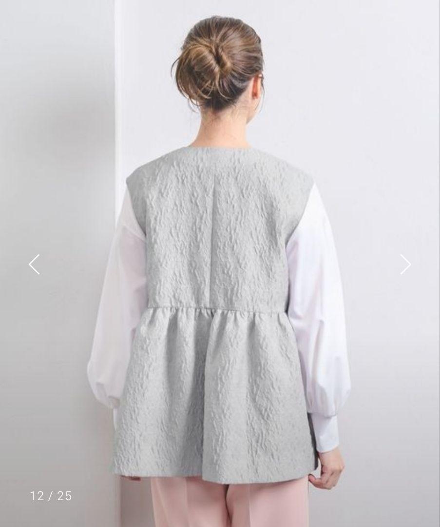 UNITED ARROWS ツートーン ジャガード ベスト