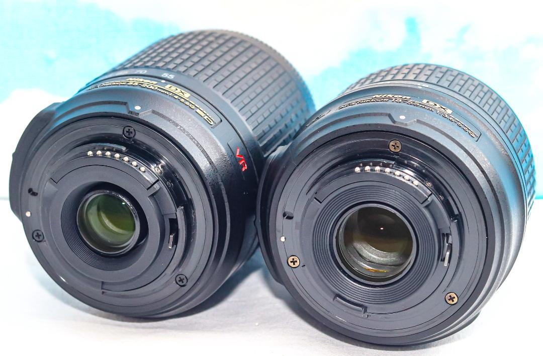 Nikon D3200⭐️スマホに転送できる！⭐️スマホ転送⭐️ダブルレンズ♪