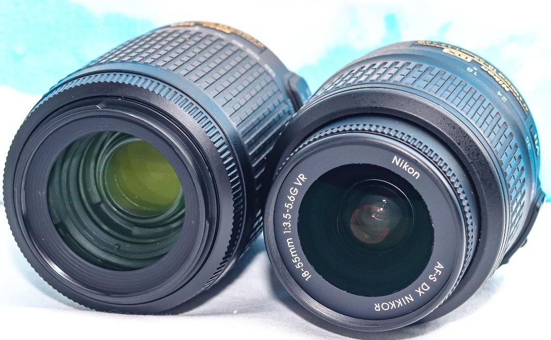 Nikon D3200⭐️スマホに転送できる！⭐️スマホ転送⭐️ダブルレンズ♪