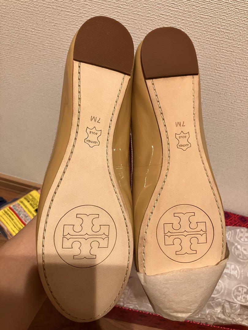 高価値セリー Tory Burch 7W バレリーナシューズ ベージュ 靴