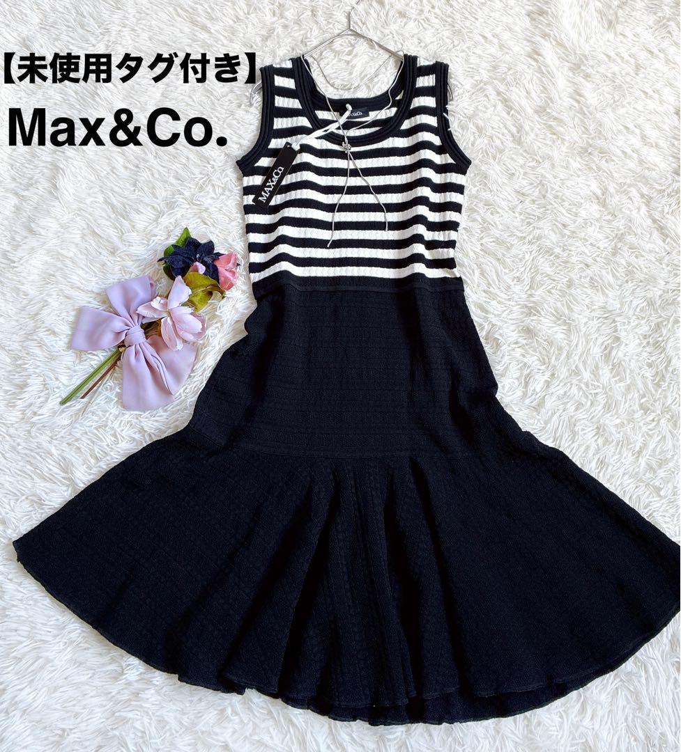 【未使用タグ付き】Max&Co.マックスアンドコー　ジャガードボーダーワンピース