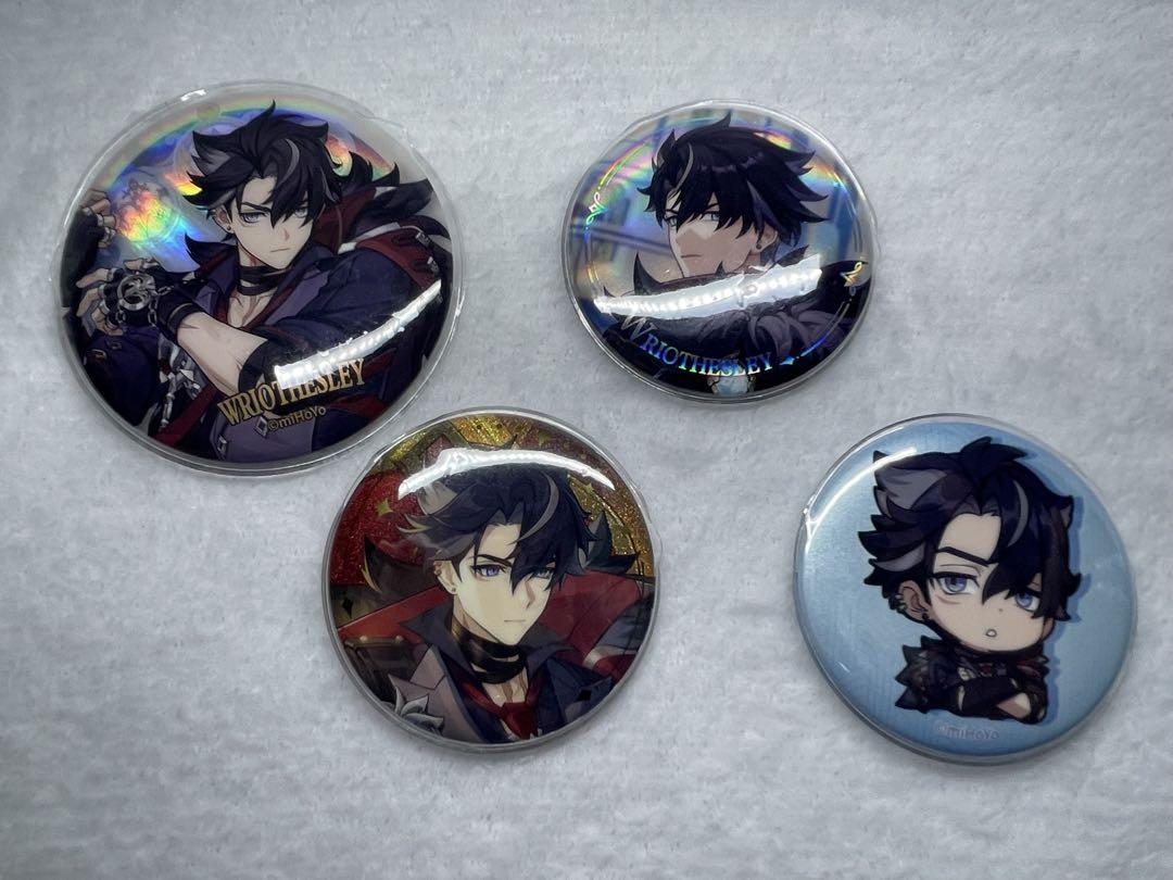 原神 リオセスリ グッズセット 公式正規品 アクスタ 色紙 缶