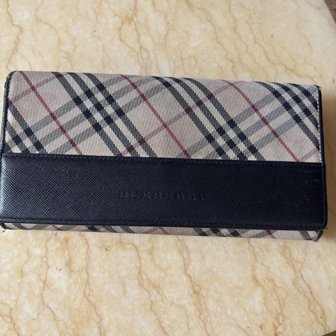 Burberry チェック柄 長財布