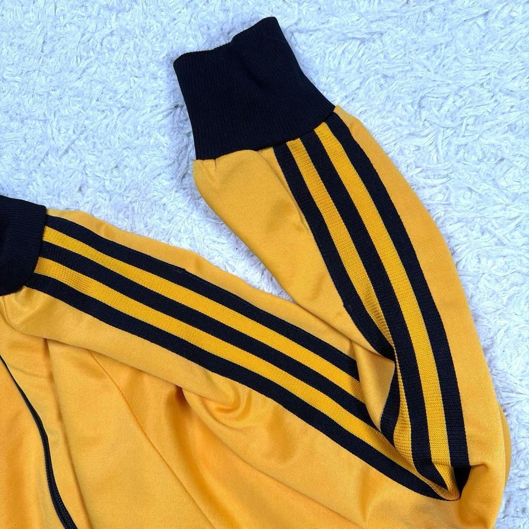 ✨美品・希少モデル✨アディダス トラックジャケット デサント期 イエロー 80s ✨美品・希少モデル✨アディダス トラックジャケット デサント期 イエロー 80s
