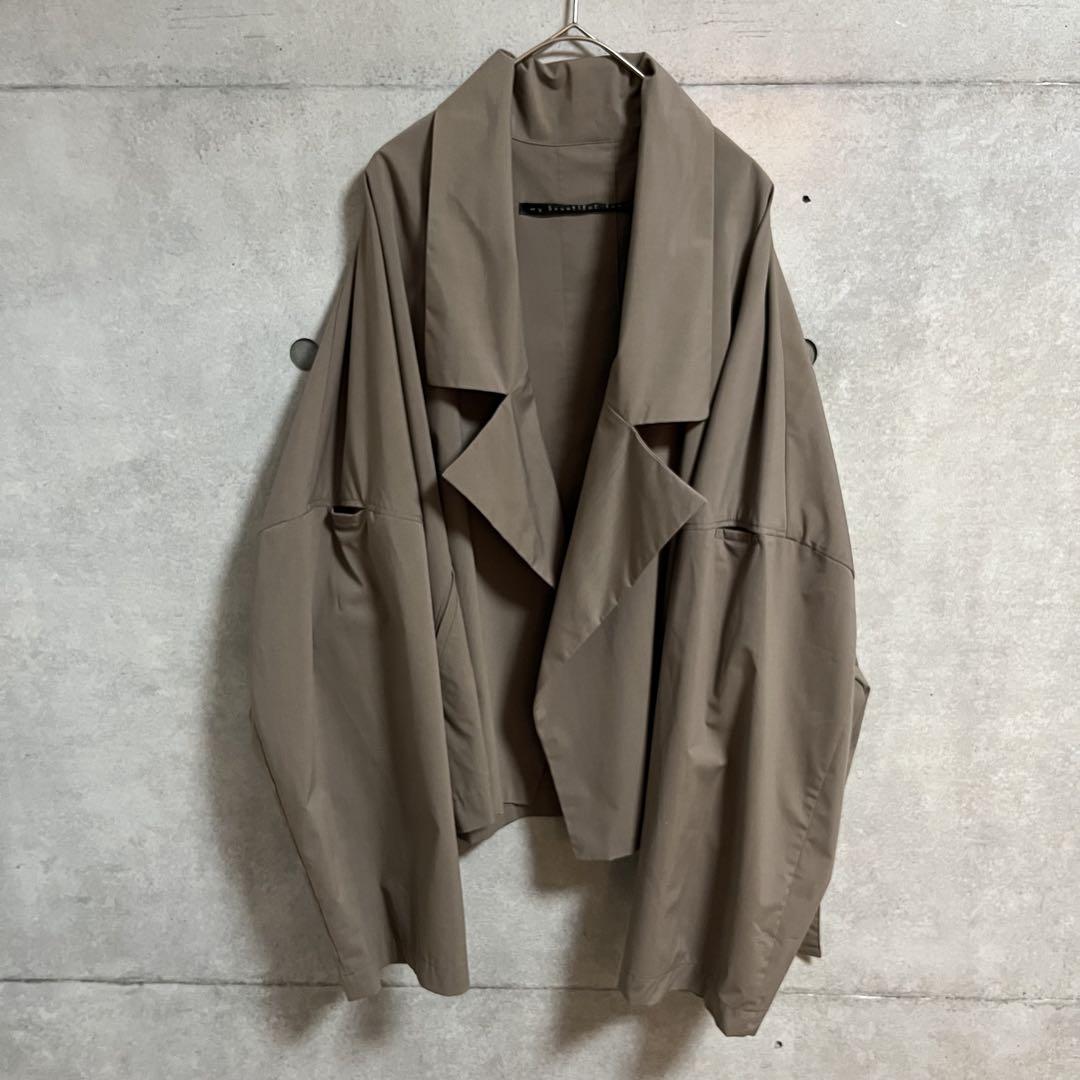 【美品】my beautiful landlet レーヨン紐トレンチブルゾン