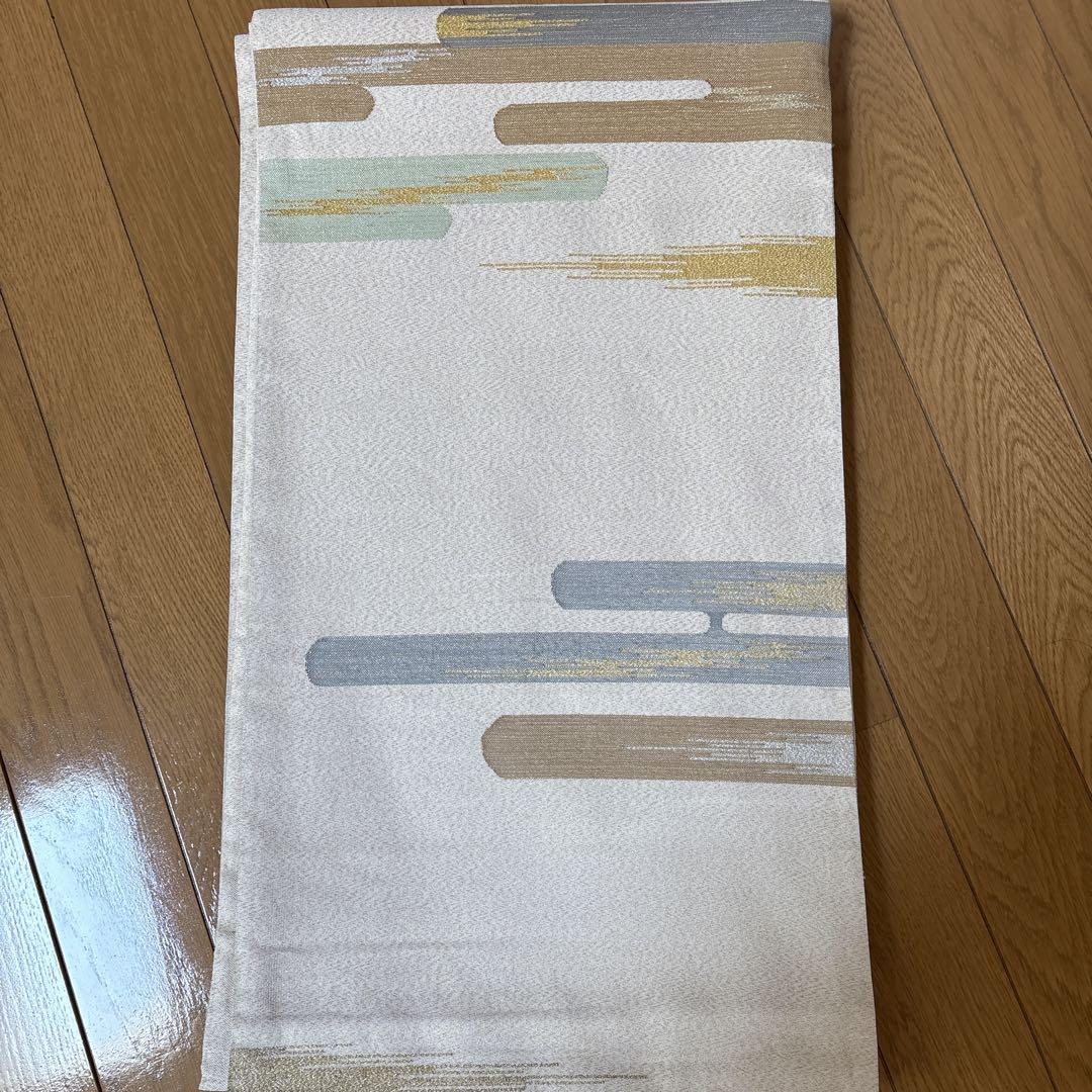 袋帯 抽象的ストロークデザイン