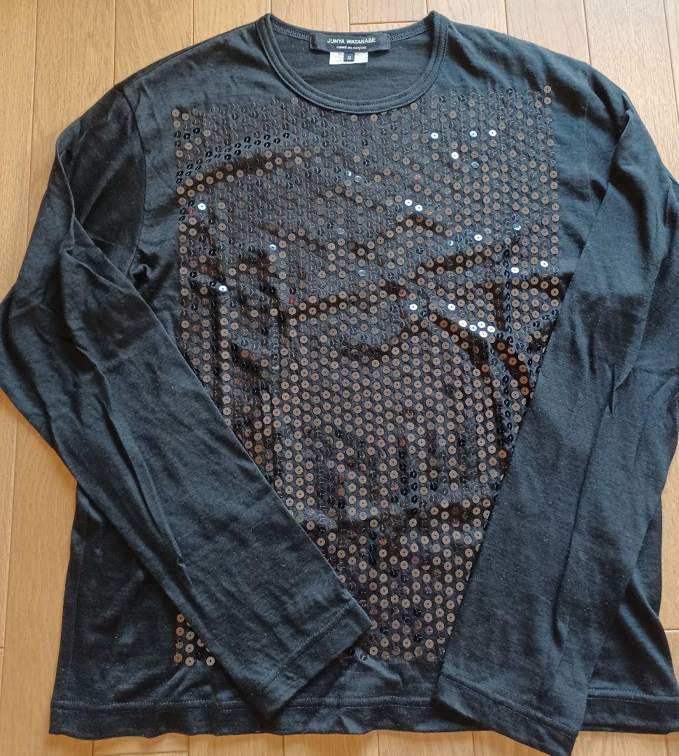 JUNYA WATANABE Tシャツ Sサイズ ラメ ブラック