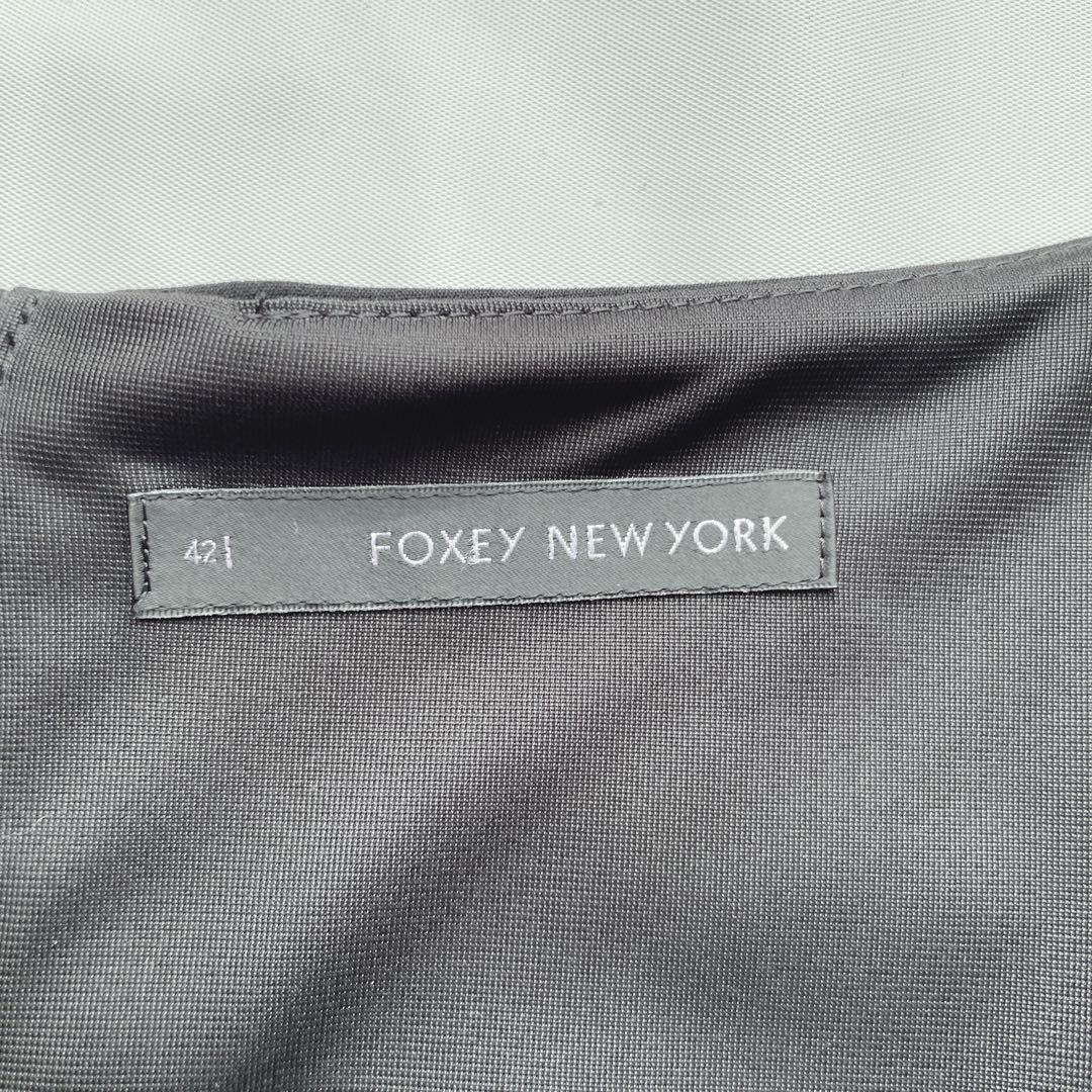 OXEY NEW YORK　ノースリーブ　ブラック　ティアード　洗濯可　日本製
