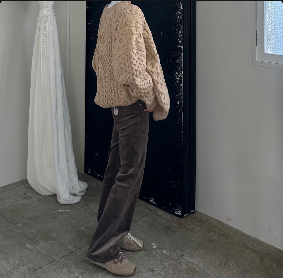 ok.soon×piccadilly velours pants brown3