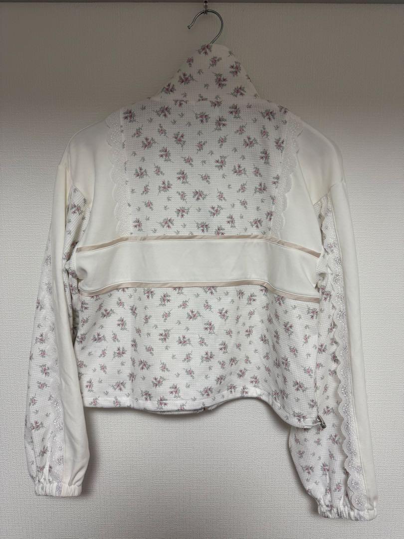 floralショートトラックジャケット / 花柄ショートトラック