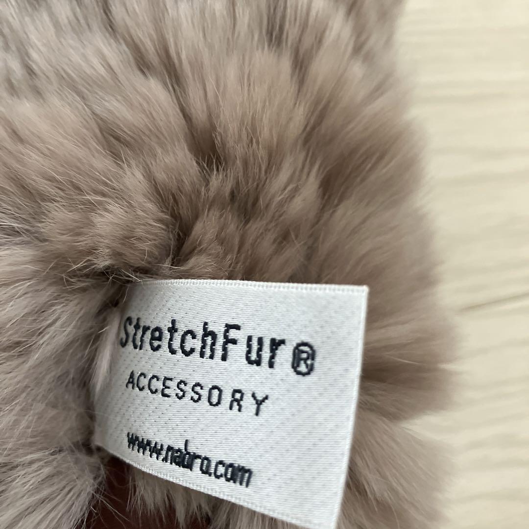 ラビット　ファー　スヌード　タグ付き　ストレッチ