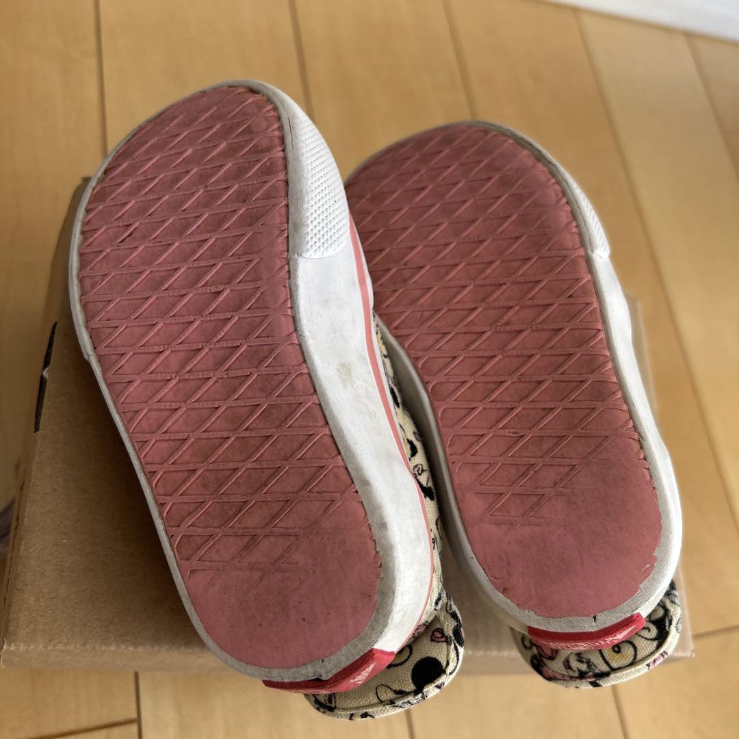 VANS バンズ ディズニーコラボ ミニー 子供スニーカー 14cm