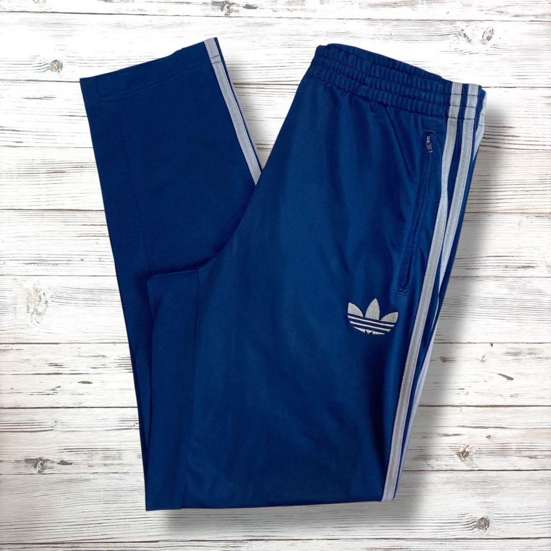 adidas originals トラックパンツ 刺繍ロゴ 紺 95 0953 - メルカリ