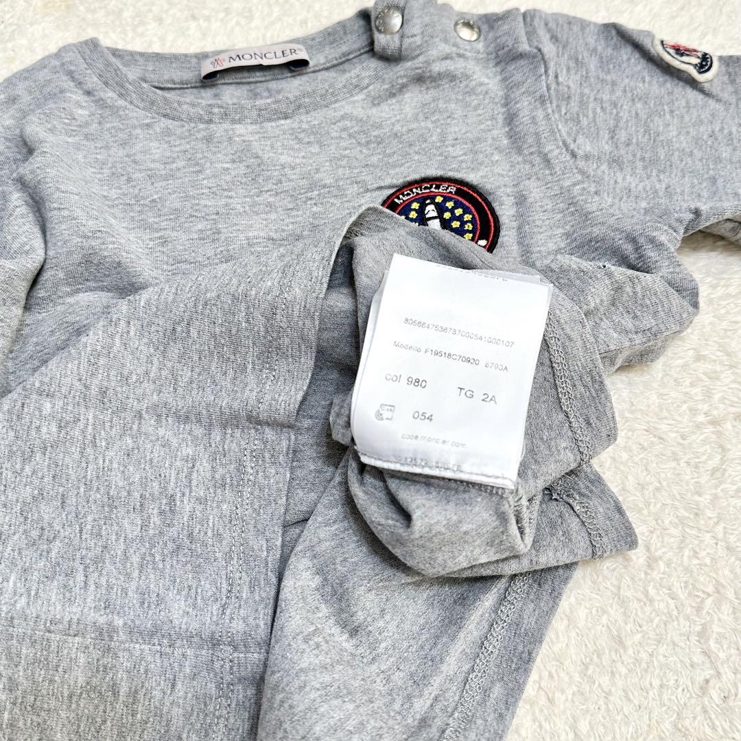 【MONCLER モンクレール】ワッペンＴシャツ 2A/90相当 美品