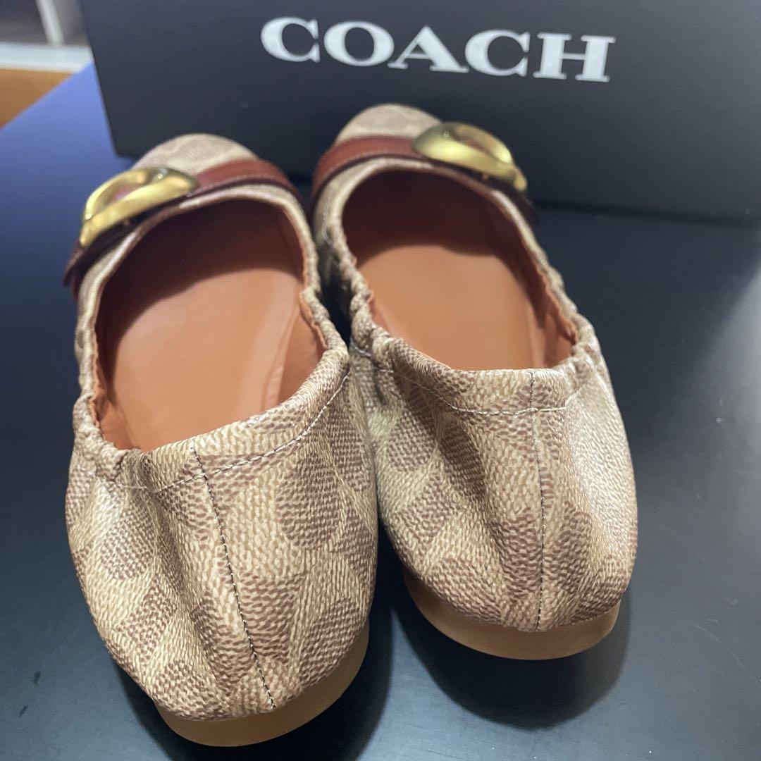 ブランドバッグ通販サイト COACH フラットシューズ ブラウン 靴