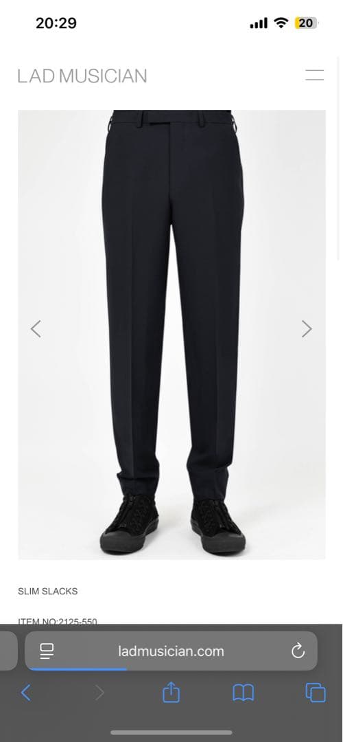 LAD MUSICIAN スラックス ウールギャバ 42