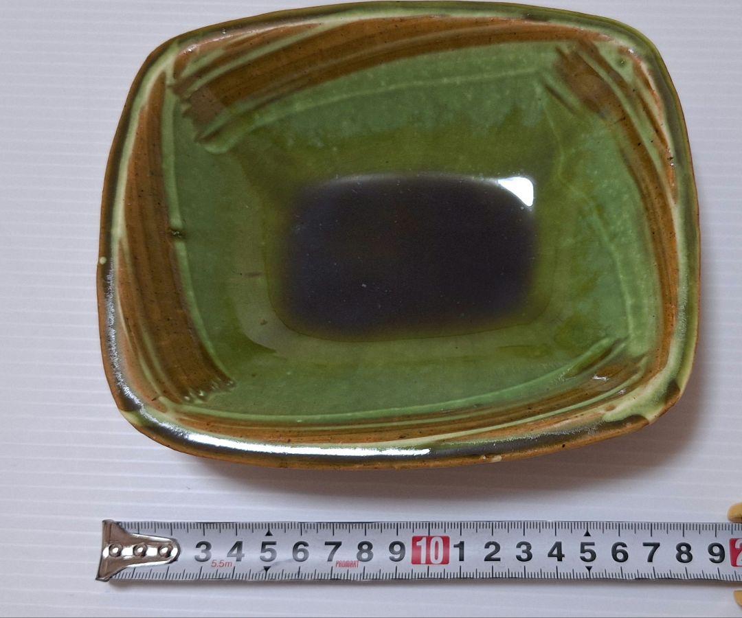 布志名焼　船木伸児作角皿
