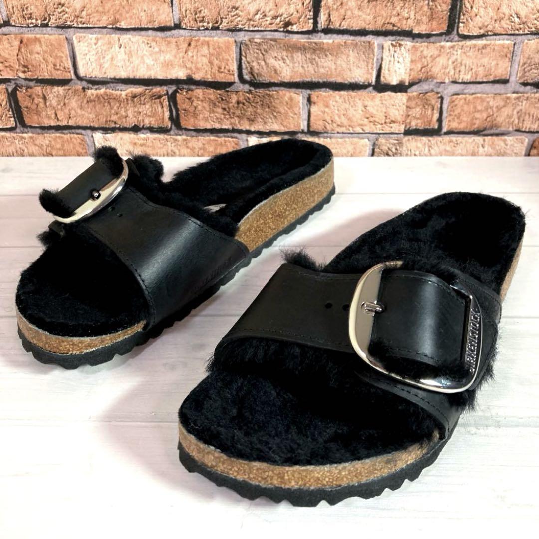 極美品■ビルケンシュトック■サンダル✨マドリッド ビッグ バックル シアリング