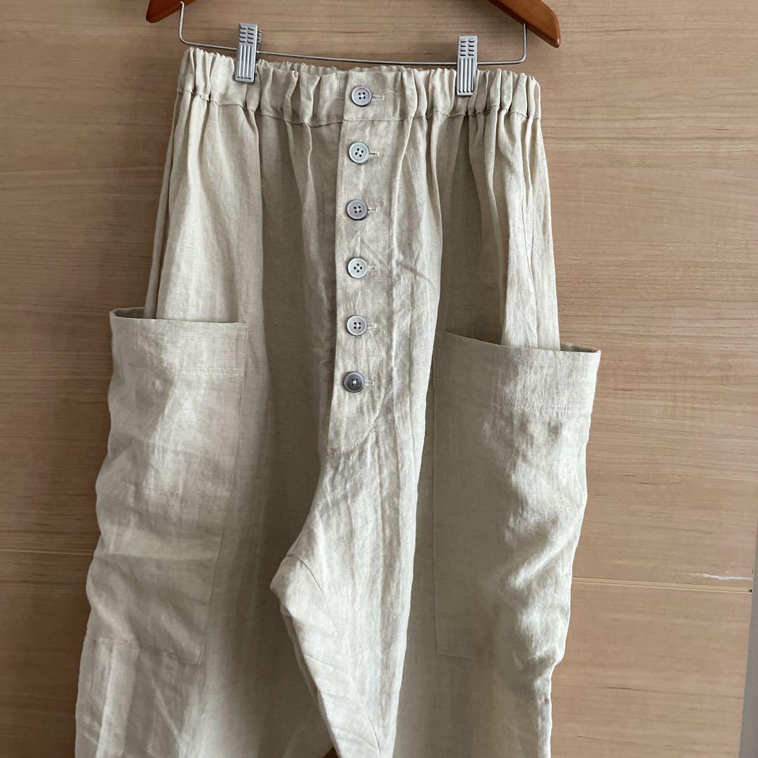 リネンサルエルパンツ
