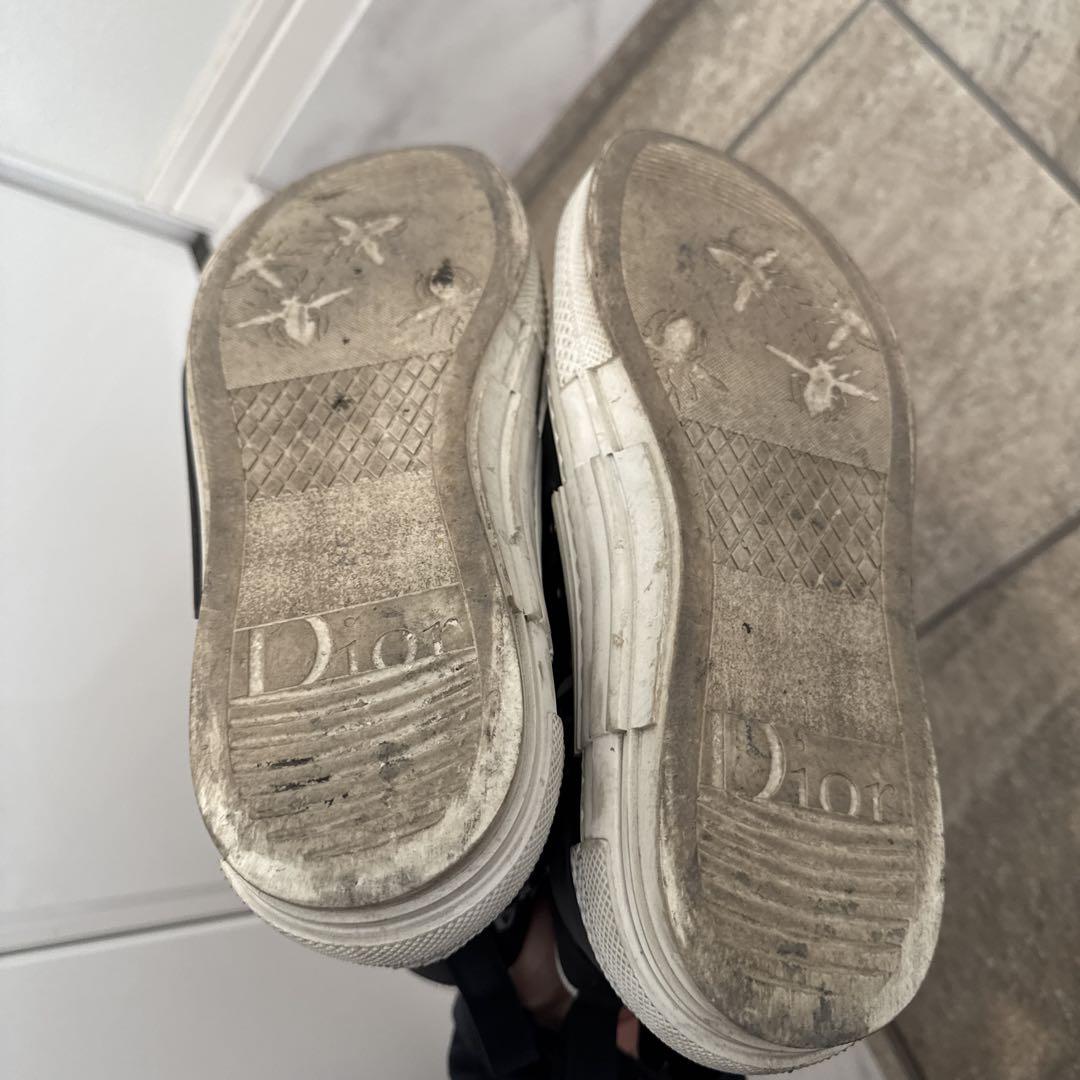 dior B23 ブラックxホワイトソール