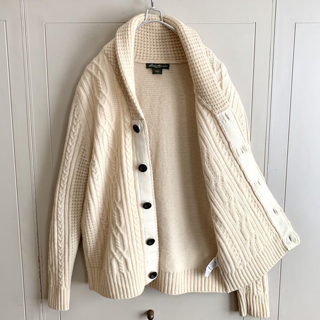 Eddie Bauer エディバウアー ケーブルニットカーディガン