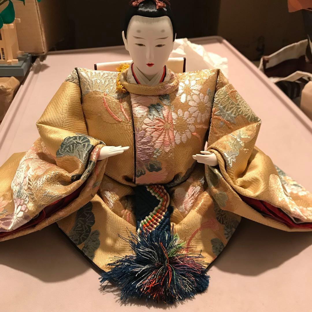 東京久月 雛人形立親王飾り・コンパクトサイズ間口約30×奥行約21