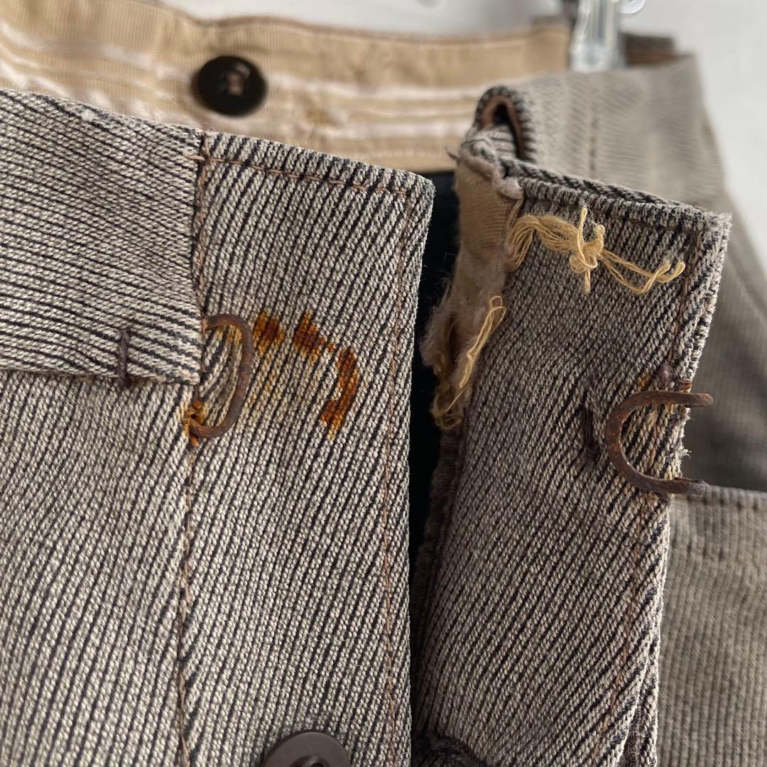 40s フレンチ ピケパンツ ジョッパーズパンツ ヴィンテージ ヨーロッパ古着