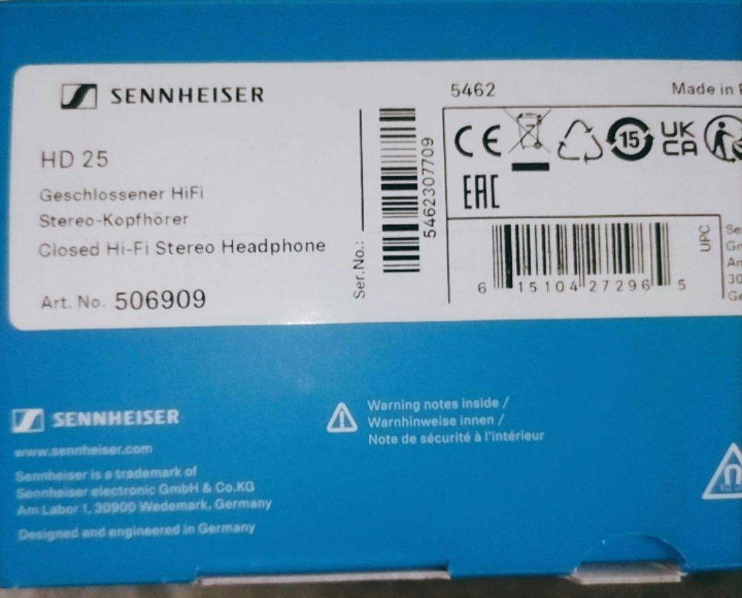 タイムセール Sennheiser ゼンハイザー HD 25 密閉型 画像4