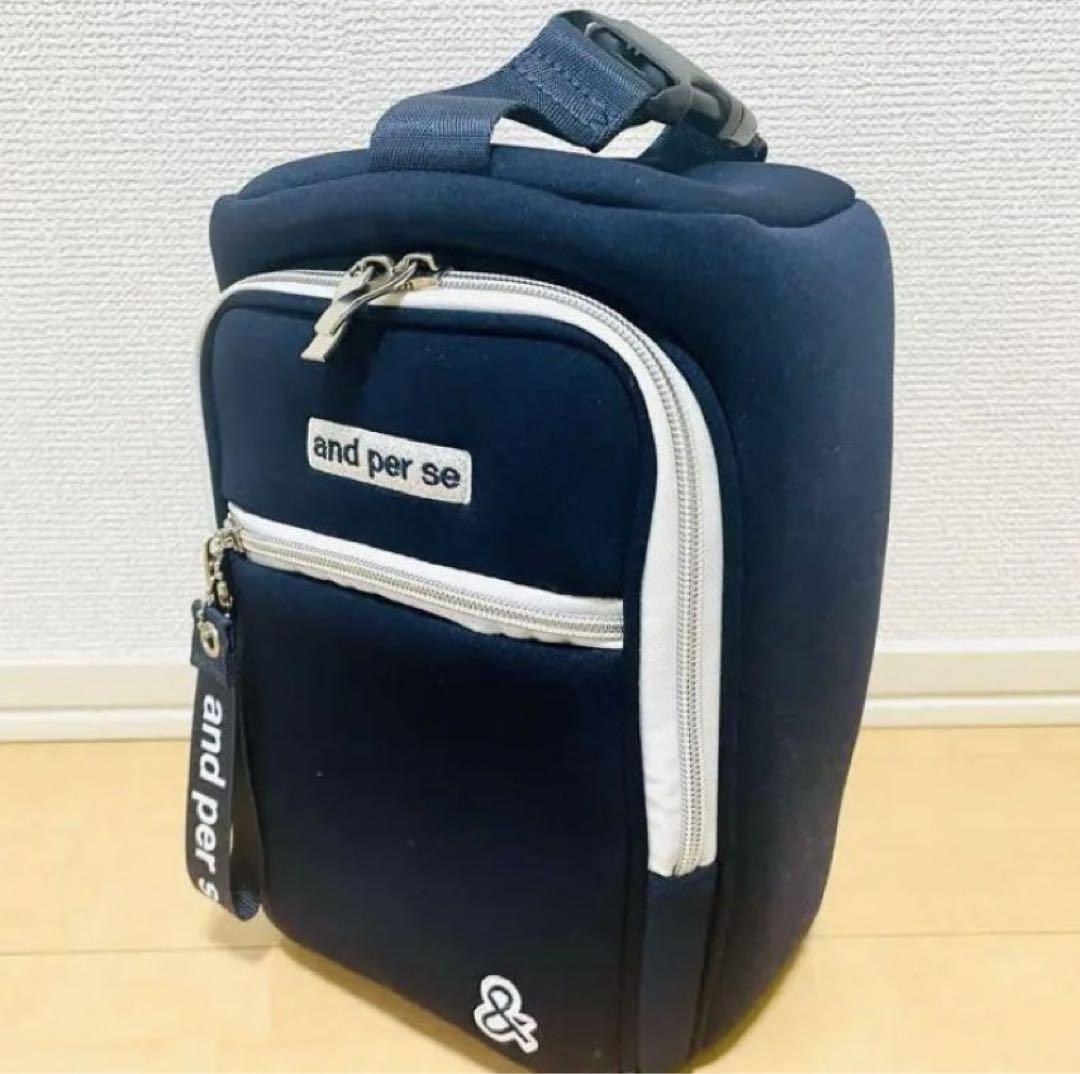 ★ and per se カートバッグ ネイビー 新品！★