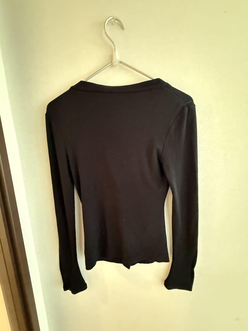 FOXEY NEW YORK ブラック長袖カーディガン 38サイズ