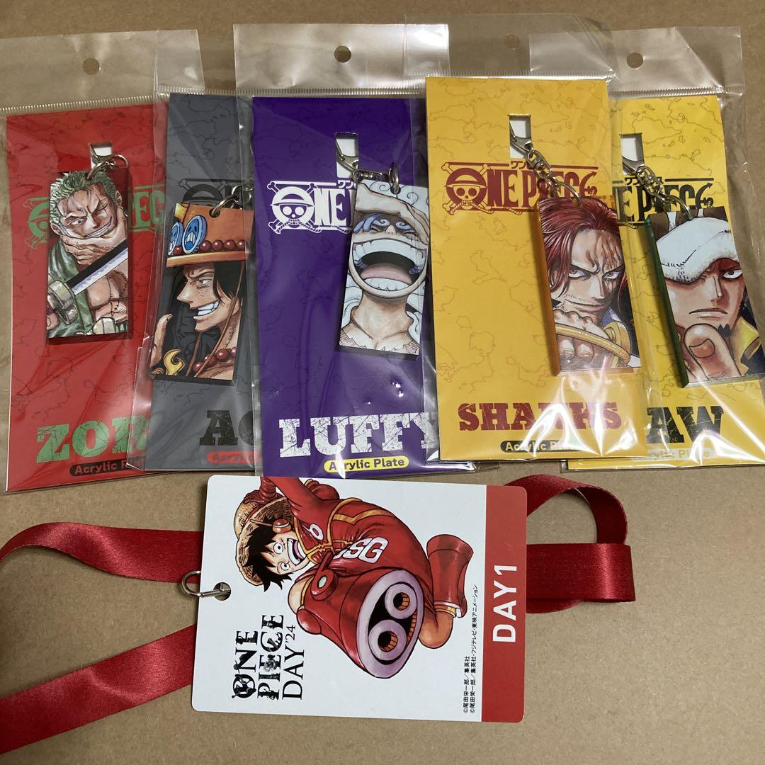 ワンピースデイ 特典 アクリルキーホルダー5点セットとおまけカード説明あり 画像5