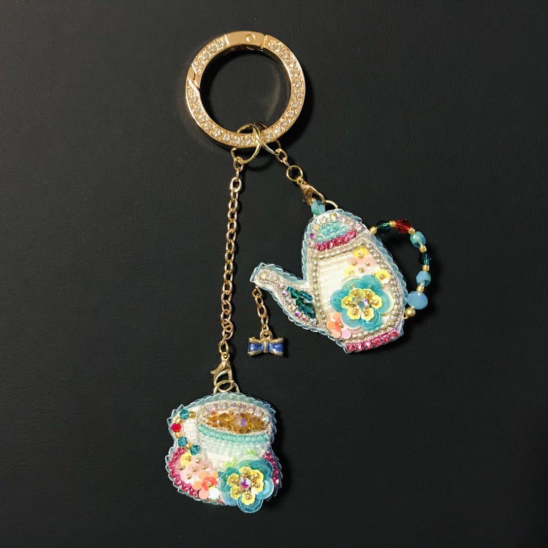 piari ハンドメイド ビーズ刺繍 ネックレス ブローチ バッグチャーム piari