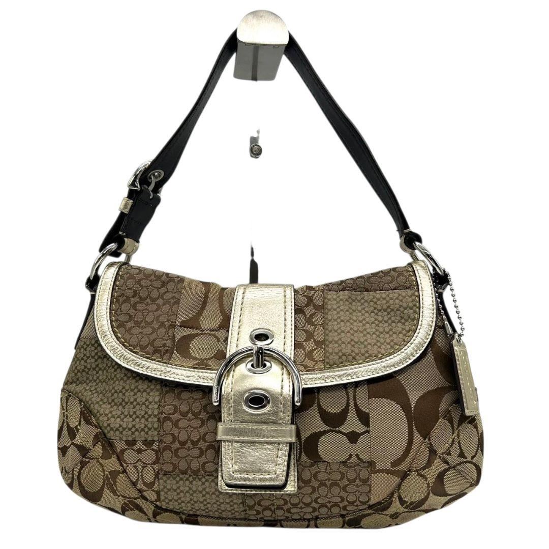 【美品】 COACH ハンドバッグ シグネチャー パッチワーク 美品 コーチ ハンドバッグ パッチワーク シグネチャー ソーホー