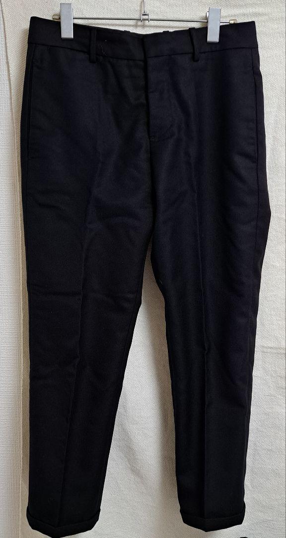 驚きの価格が実現!】 伊製 マルニ ウール100%パンツ ボタンフライ 黒