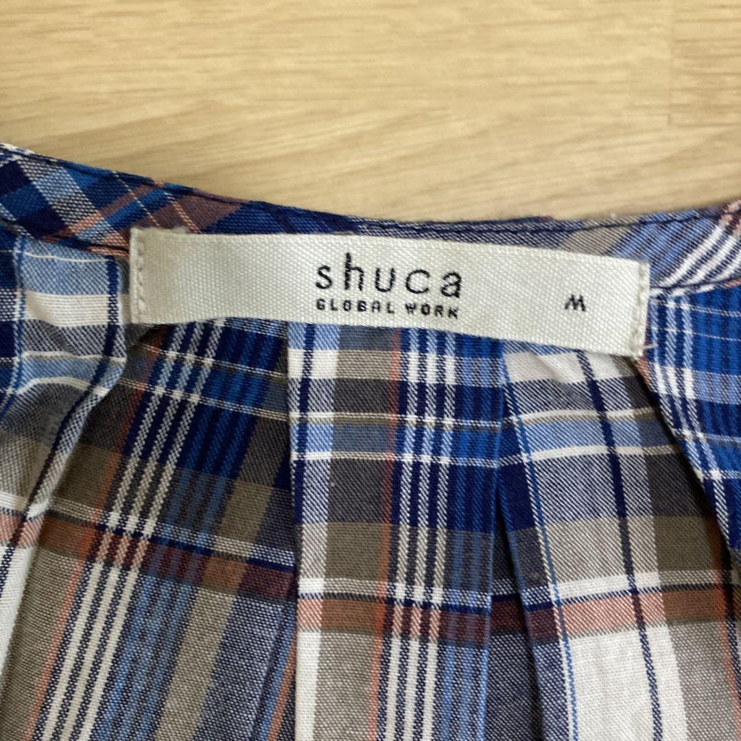 うさとの服 Usaato チェック柄ノースリーブチュニック