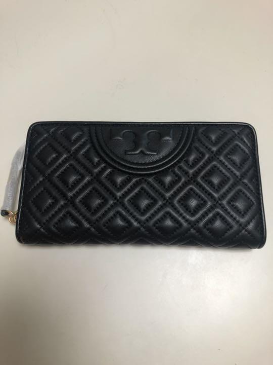TORY BURCH 2つ折り財布 レザー キルティング 黒 トリーバーチ