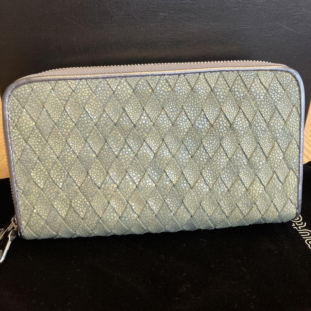 新品！muta ガルーシャ・イントレチャートTWIN ZIP長財布（グレー）
