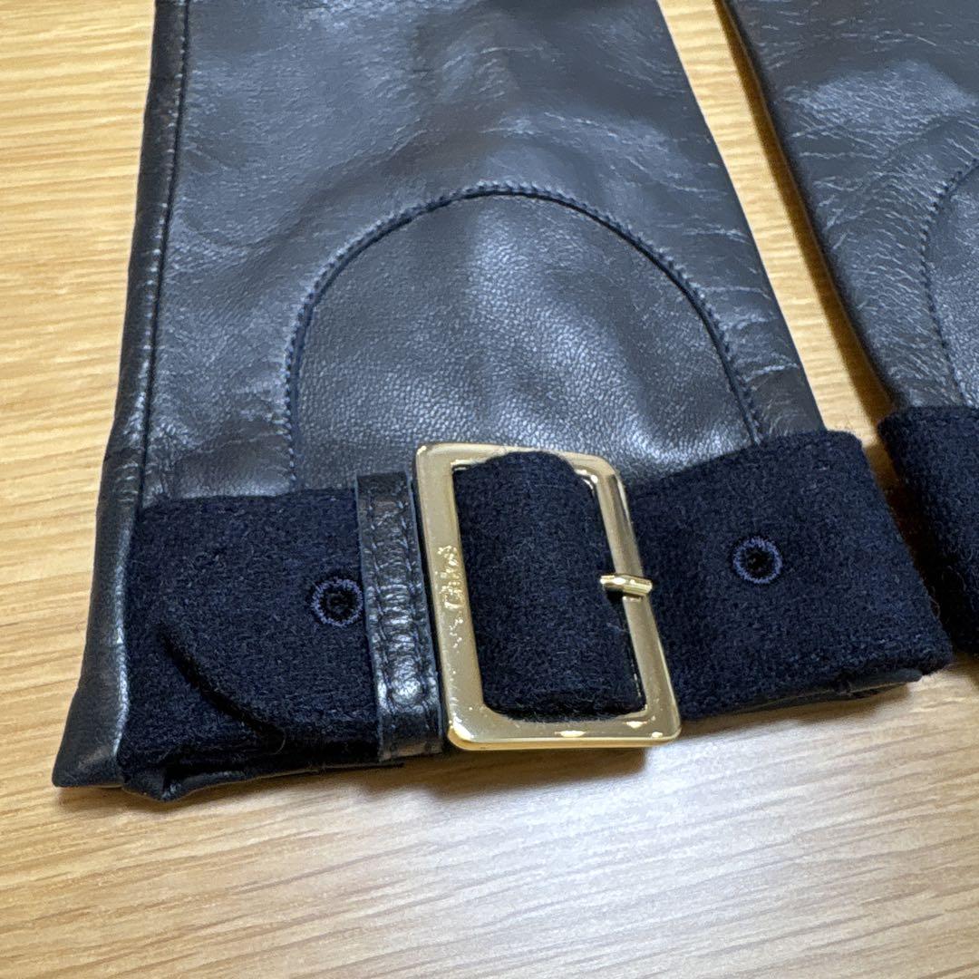 【新品・未使用】Chloe クロエ 手袋 ラム革 レザー グローブ