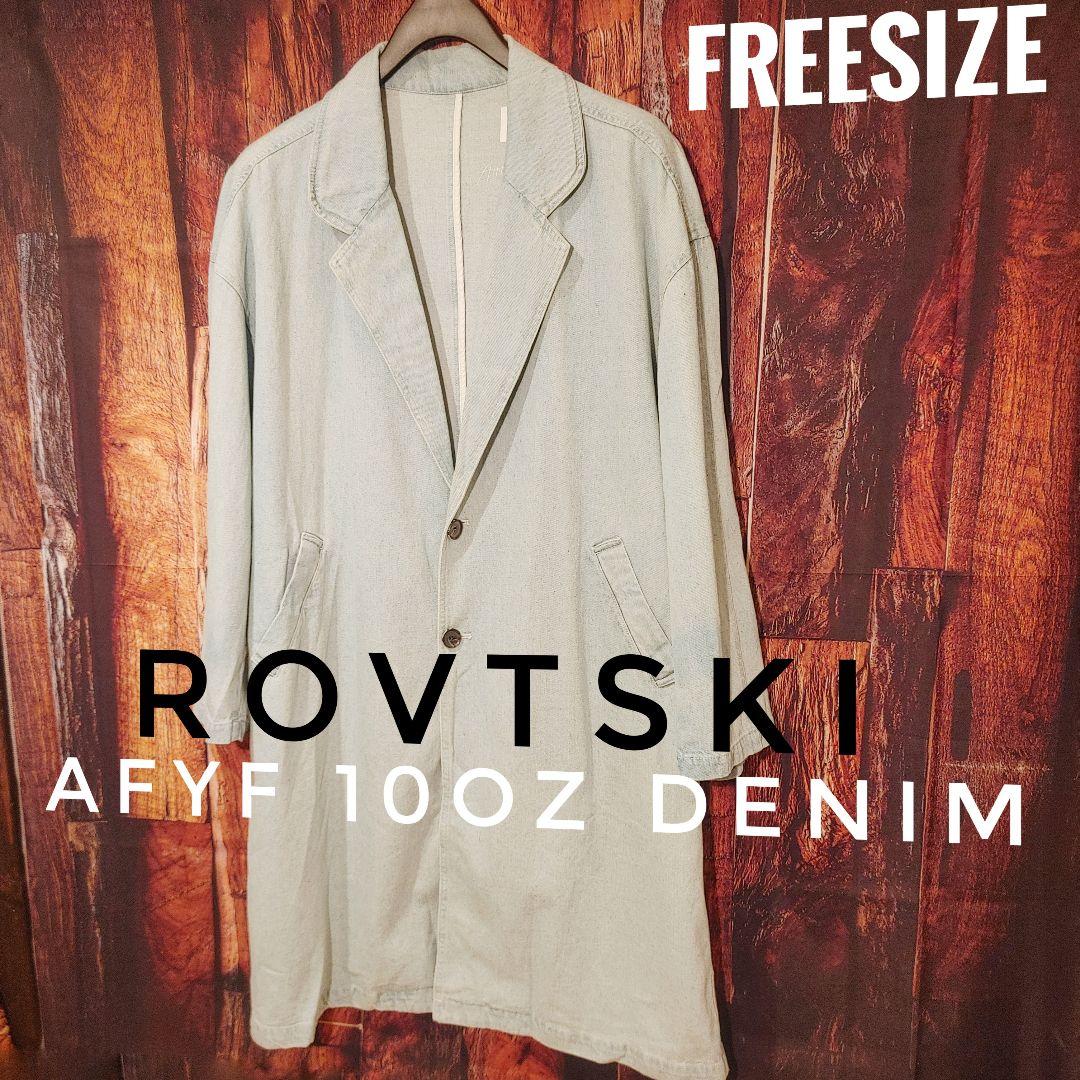 特価新品 rovtski 春 オーバーサイズ 美品 Nh6M9-m49615701859 ロフトスキー デニムチェスターコート 100%新品最新作