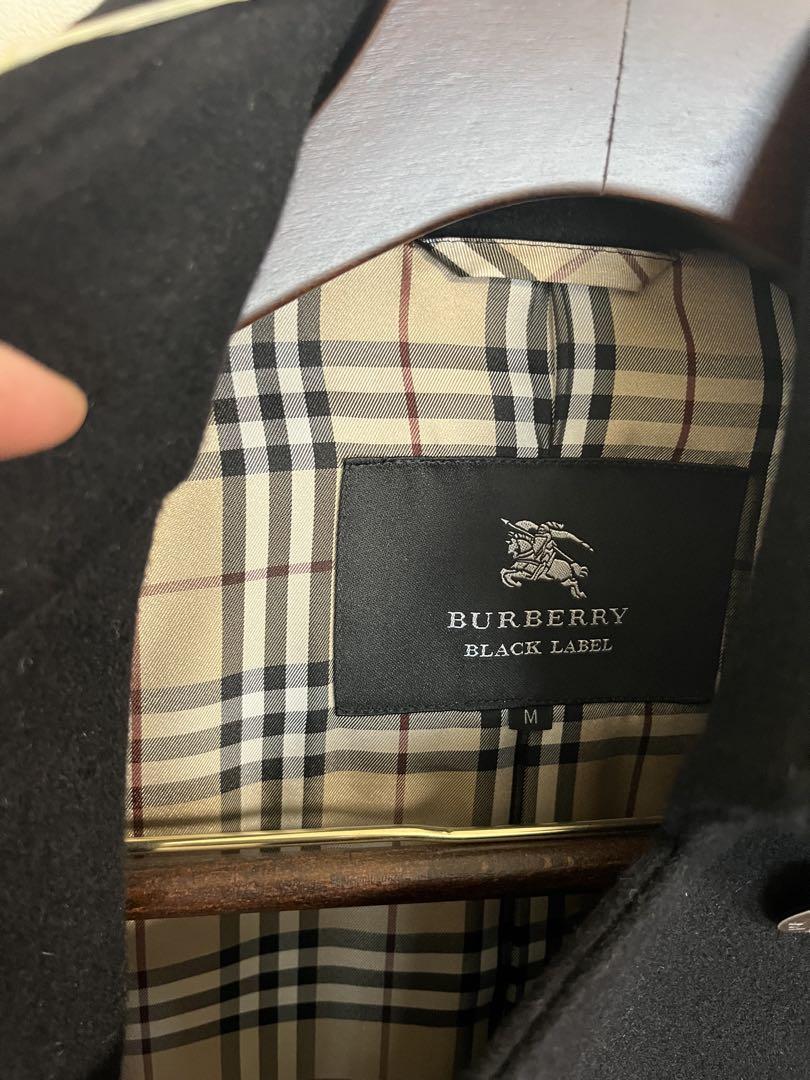 BURBERRY BLACK LABEL ナポレオンコート 裏チェック　極美品