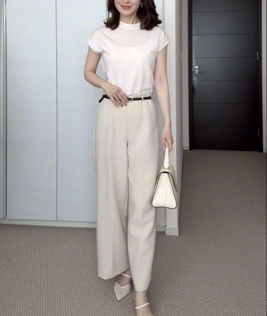 ZARA ザラ ベルト付きパンツ S ベルト付きキュロットパンツ ワイドパンツ