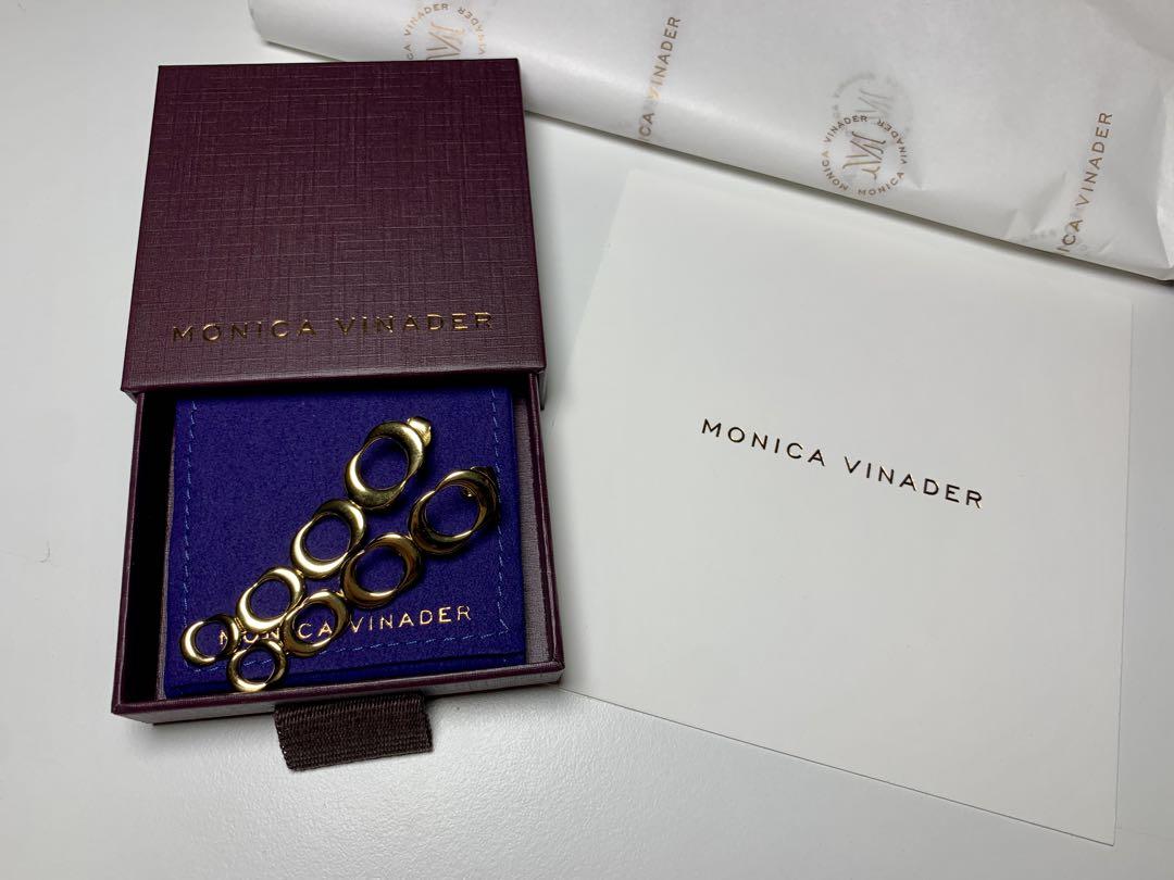 Monica Vinader 18K ゴールド ヴェルメイユピアス