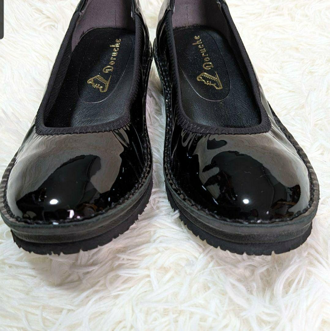 未使用品ドルチェ エナメル パンプス ラウンドトゥ コンフォート Doruche 未使用品ドルチェ エナメル パンプス ラウンドトゥ コンフォート