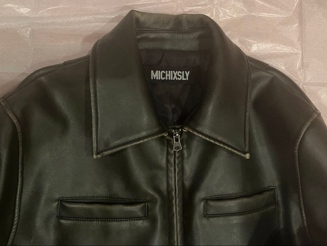 MICHI X SLY F レザー ジャケット ミチ スライ MICHI X SLY F レザー ジャケット ミチ スライ