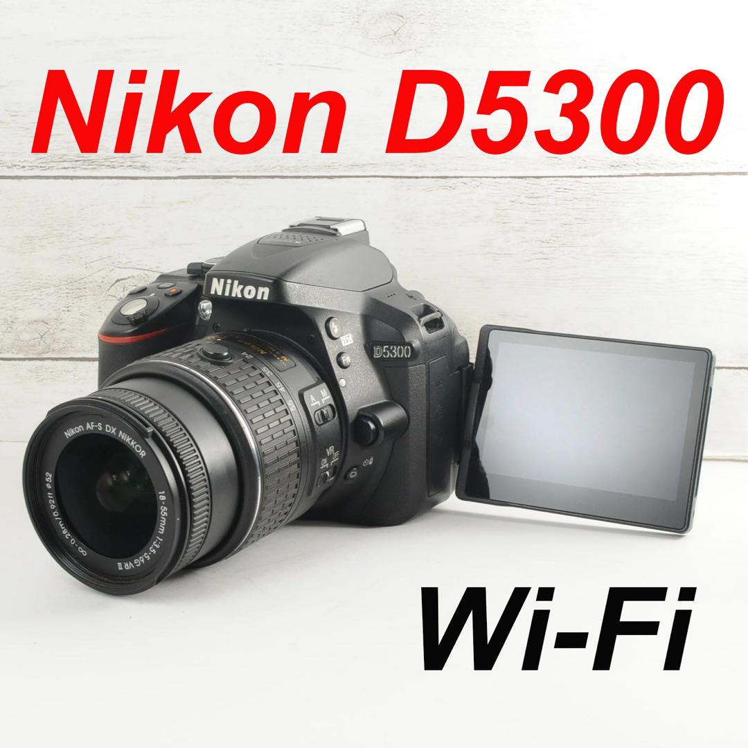 ❤️Wi-Fi搭載でスマホ転送❤️自撮り❤️Nikon D5300