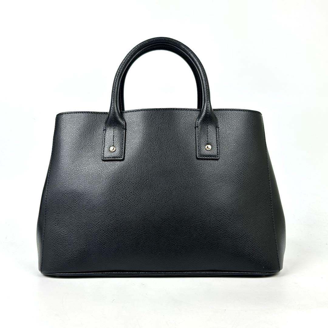 極美品○フルラ リンダ 2way ハンドバッグ アーチロゴ チャーム