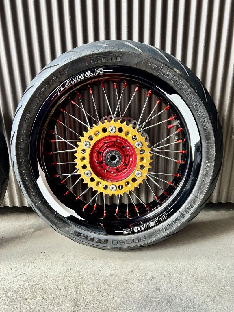 早割クーポン！ MD44 CRF250L Z-WHEEL パーツ - AR1モタードホイールキット前後 パーツ