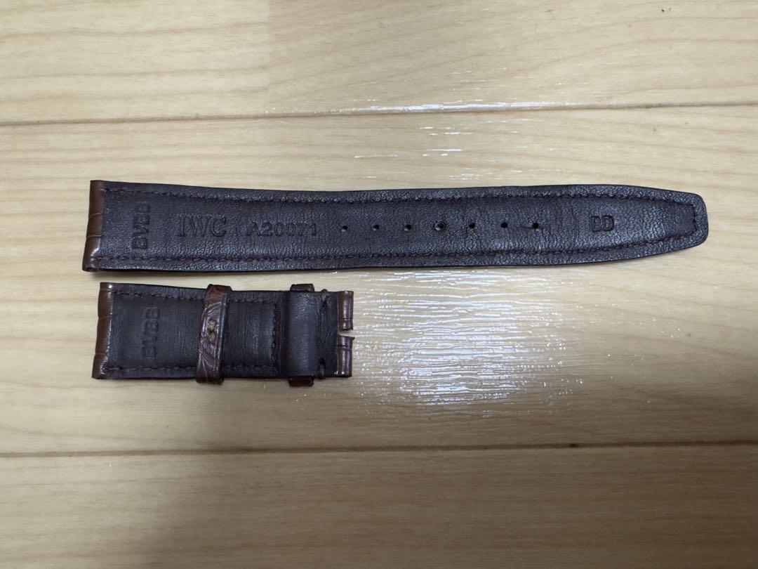 ほぼ未使用！IWC 純正　革ベルト　茶　20mm