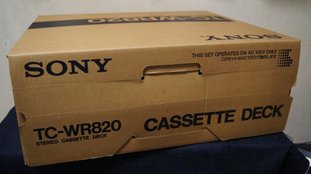 ソニー　カセットデッキ　TC-WR820 整備動作品 リモコン・元箱付