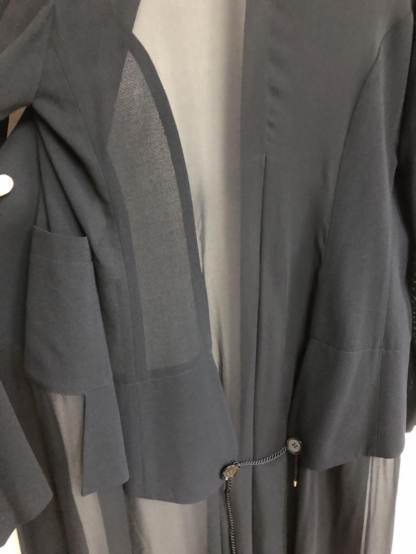 ヨウジ ヤマモト パリコレ出品 ドレス コート オーガンジー 黒 yohji